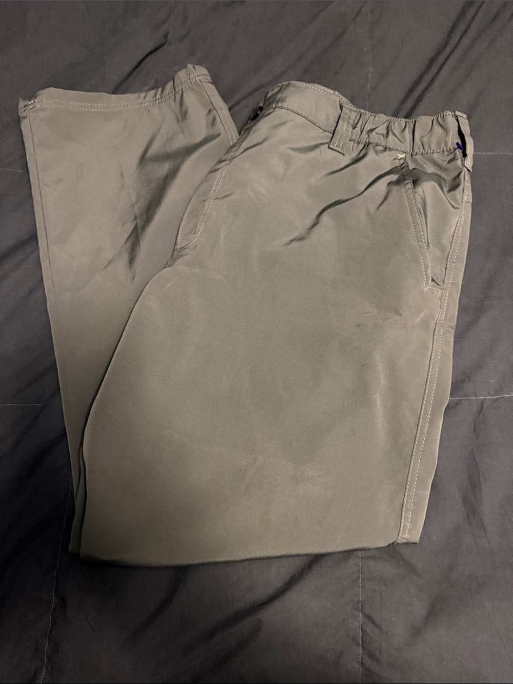 Wrangler Men's Elastic Waist Chinos - Gray green light weight